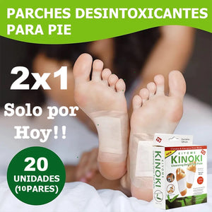 PARCHES KINOKI SALUD Y BIENESTAR 2X1